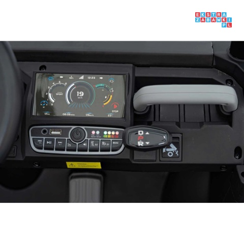 [XMX-623B] Pojazd Farmer Truck Speed 900 4x45W 12V/10Ah na akumulator EVA ekoskóra elektryczny kiper - czarny