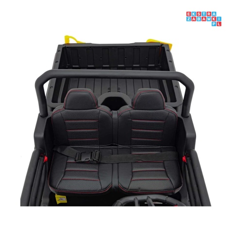 [XMX-623B] Pojazd Farmer Truck Speed 900 4x45W 12V/10Ah na akumulator EVA ekoskóra elektryczny kiper - czarny