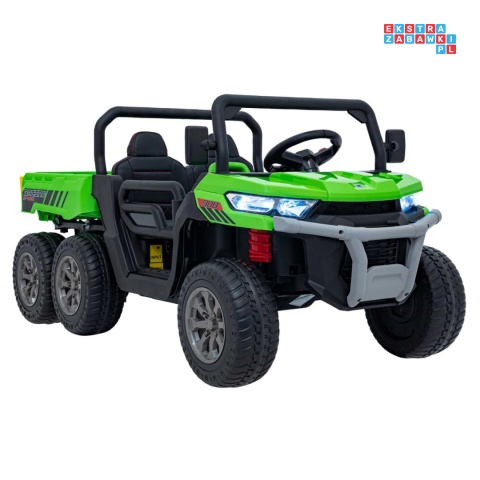 [XMX-623B] Pojazd Farmer Truck Speed 900 4x45W 12V/10Ah na akumulator EVA ekoskóra elektryczny kiper - zielony