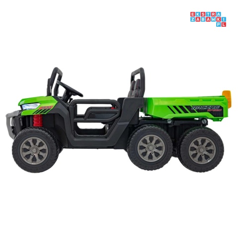 [XMX-623B] Pojazd Farmer Truck Speed 900 4x45W 12V/10Ah na akumulator EVA ekoskóra elektryczny kiper - zielony