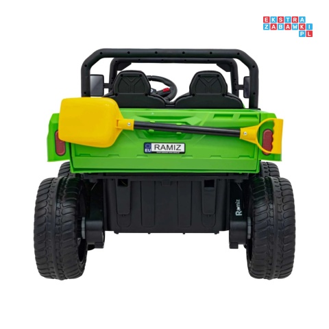 [XMX-623B] Pojazd Farmer Truck Speed 900 4x45W 12V/10Ah na akumulator EVA ekoskóra elektryczny kiper - zielony
