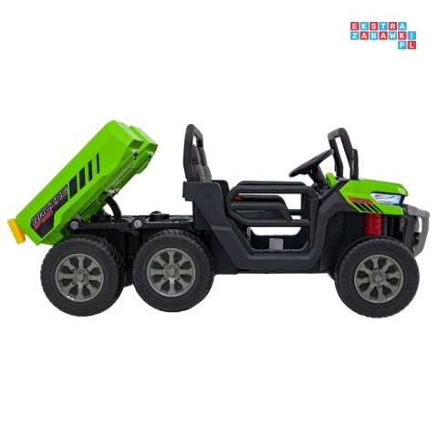 [XMX-623B] Pojazd Farmer Truck Speed 900 4x45W 12V/10Ah na akumulator EVA ekoskóra elektryczny kiper - zielony