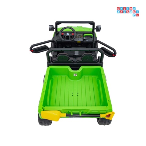 [XMX-623B] Pojazd Farmer Truck Speed 900 4x45W 12V/10Ah na akumulator EVA ekoskóra elektryczny kiper - zielony