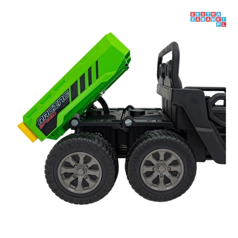 [XMX-623B] Pojazd Farmer Truck Speed 900 4x45W 12V/10Ah na akumulator EVA ekoskóra elektryczny kiper - zielony
