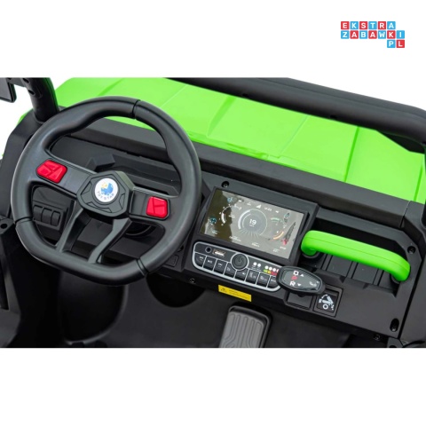 [XMX-623B] Pojazd Farmer Truck Speed 900 4x45W 12V/10Ah na akumulator EVA ekoskóra elektryczny kiper - zielony