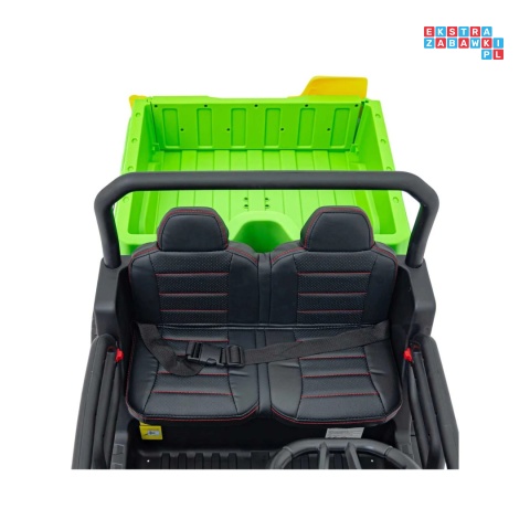 [XMX-623B] Pojazd Farmer Truck Speed 900 4x45W 12V/10Ah na akumulator EVA ekoskóra elektryczny kiper - zielony