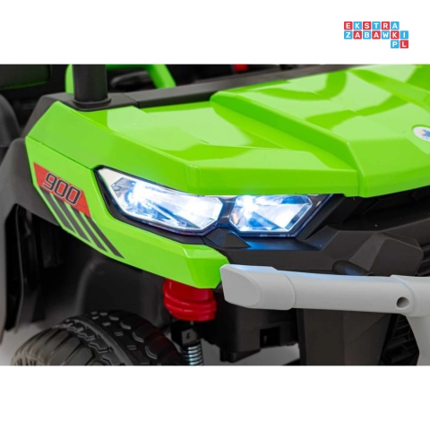 [XMX-623B] Pojazd Farmer Truck Speed 900 4x45W 12V/10Ah na akumulator EVA ekoskóra elektryczny kiper - zielony