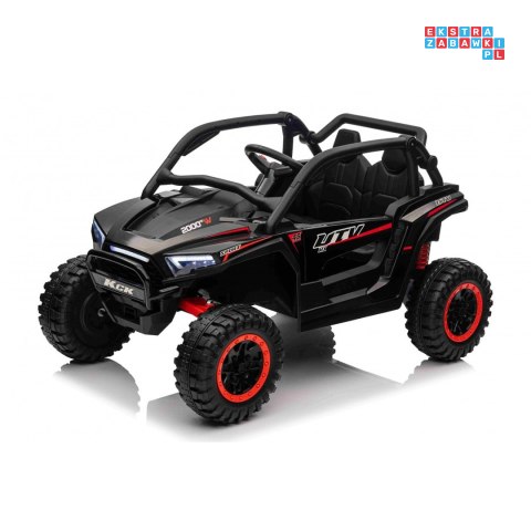 [XMX-639] Buggy KCK na akumulator 4x50W 24V/7Ah ekoskóra EVA MP3 Bluetooth - czarny