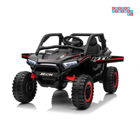 [XMX-639] Buggy KCK na akumulator 4x50W 24V/7Ah ekoskóra EVA MP3 Bluetooth - czarny