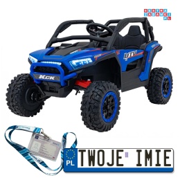 [XMX-639] Buggy KCK na akumulator 4x50W 24V/7Ah ekoskóra EVA MP3 Bluetooth - niebieski
