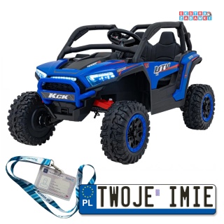 XMX-639 Buggy KCK na akumulator 4x4 - niebieski, 4x50W, ekoskóra, EVA, MP3, Bluetooth [XMX-639]