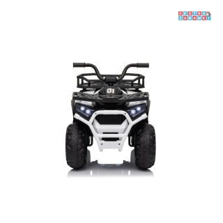 Czarny Quad ATV Robust 01 na akumulator - 4x35W, 12V/7Ah, EVA, led, ekoskóra [XMX-651]