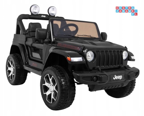 [JWR555] Jeep Wrangler Rubicon 4X45W 12V/10Ah EVA, pokrowiec, pilot, LED, MP3, BT - czarny