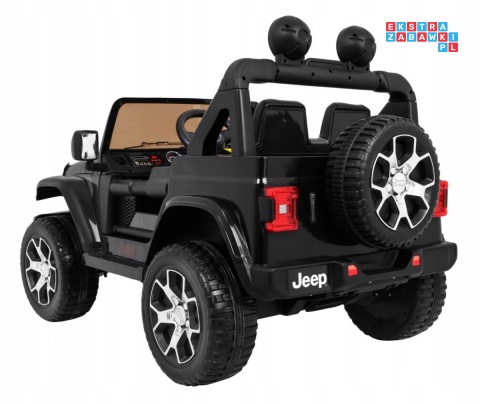 [JWR555] Jeep Wrangler Rubicon 4X45W 12V/10Ah EVA, pokrowiec, pilot, LED, MP3, BT - czarny