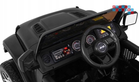 [JWR555] Jeep Wrangler Rubicon 4X45W 12V/10Ah EVA, pokrowiec, pilot, LED, MP3, BT - czarny