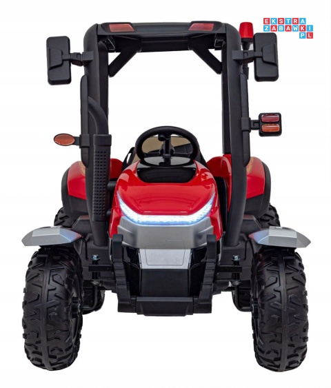 [BLT-206] Duży traktor BLAST z przyczepką 2X200W 24V/7Ah EVA pilot pokrowiec MP3 - czerwony