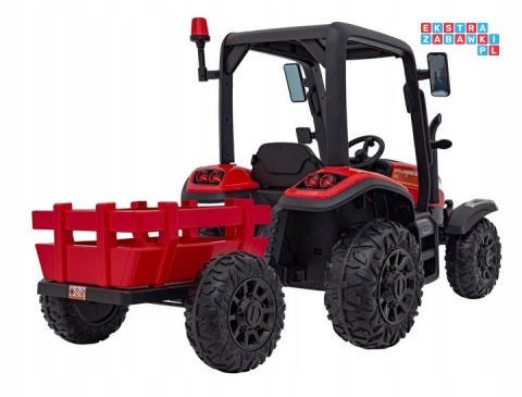 [BLT-206] Duży traktor BLAST z przyczepką 2X200W 24V/7Ah EVA pilot pokrowiec MP3 - czerwony