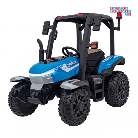[BLT-206] Duży traktor BLAST z przyczepką 2X200W 24V/7Ah EVA pilot pokrowiec MP3 - niebieski