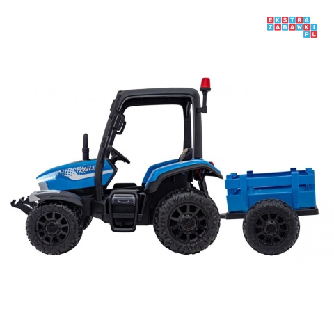 [BLT-206] Duży traktor BLAST z przyczepką 2X200W 24V/7Ah EVA pilot pokrowiec MP3 - niebieski