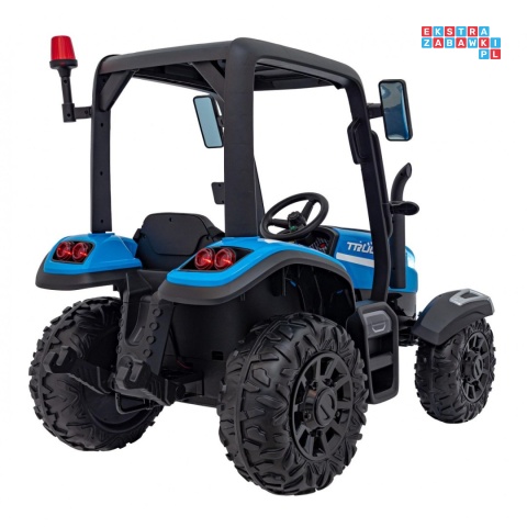 [BLT-206] Duży traktor BLAST z przyczepką 2X200W 24V/7Ah EVA pilot pokrowiec MP3 - niebieski