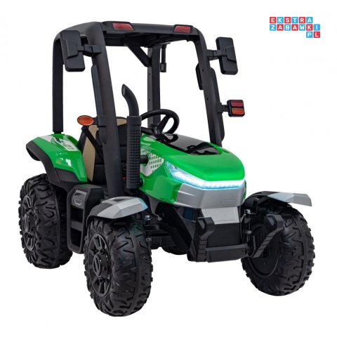 [BLT-206] Duży traktor BLAST z przyczepką 2X200W 24V/7Ah EVA pilot pokrowiec MP3 - zielony