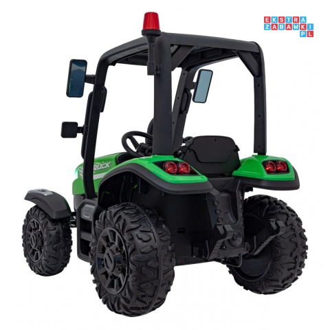 [BLT-206] Duży traktor BLAST z przyczepką 2X200W 24V/7Ah EVA pilot pokrowiec MP3 - zielony
