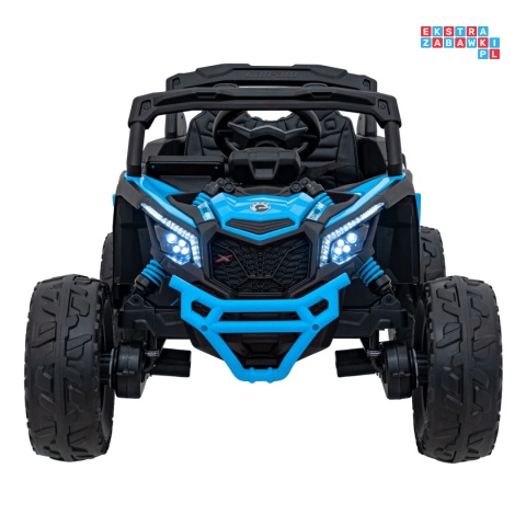 [CA003] Mocny Maverick ATV CAN-AM Buggy 4X200W 24V/5Ah EVA, pokrowiec, pilot LED, MP3, BT - niebieski