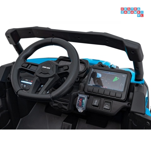 [CA003] Mocny Maverick ATV CAN-AM Buggy 4X200W 24V/5Ah EVA, pokrowiec, pilot LED, MP3, BT - niebieski