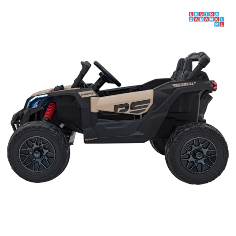 [CA003] Mocny Maverick ATV CAN-AM Buggy 4X200W 24V/5Ah EVA, pokrowiec, pilot LED, MP3, BT - khaki