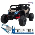 [CA003] Mocny Maverick ATV CAN-AM Buggy 4X200W 24V/5Ah EVA, pokrowiec, pilot LED, MP3, BT - khaki