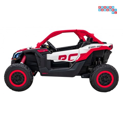 [DK-CA001] Buggy Maverick Turbo RR dwuosobowy 4x200W 24V/14Ah koła EVA, ekoskóra, LED - czerwony