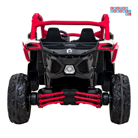 [DK-CA001] Buggy Maverick Turbo RR dwuosobowy 4x200W 24V/14Ah koła EVA, ekoskóra, LED - czerwony