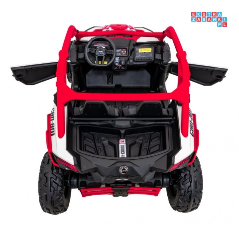 [DK-CA001] Buggy Maverick Turbo RR dwuosobowy 4x200W 24V/14Ah koła EVA, ekoskóra, LED - czerwony