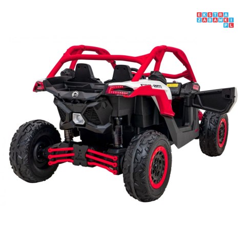 [DK-CA001] Buggy Maverick Turbo RR dwuosobowy 4x200W 24V/14Ah koła EVA, ekoskóra, LED - czerwony