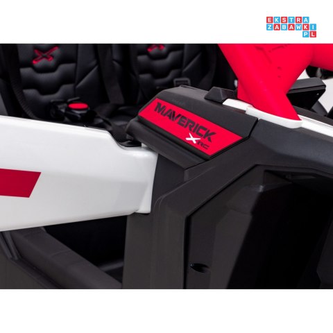 [DK-CA001] Buggy Maverick Turbo RR dwuosobowy 4x200W 24V/14Ah koła EVA, ekoskóra, LED - czerwony