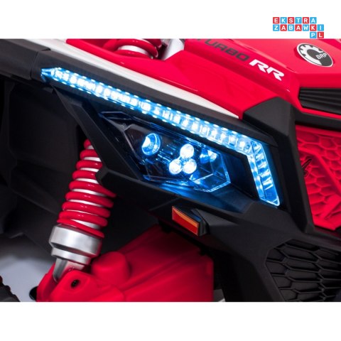 [DK-CA001] Buggy Maverick Turbo RR dwuosobowy 4x200W 24V/14Ah koła EVA, ekoskóra, LED - czerwony