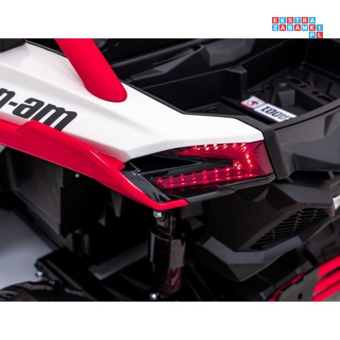 [DK-CA001] Buggy Maverick Turbo RR dwuosobowy 4x200W 24V/14Ah koła EVA, ekoskóra, LED - czerwony