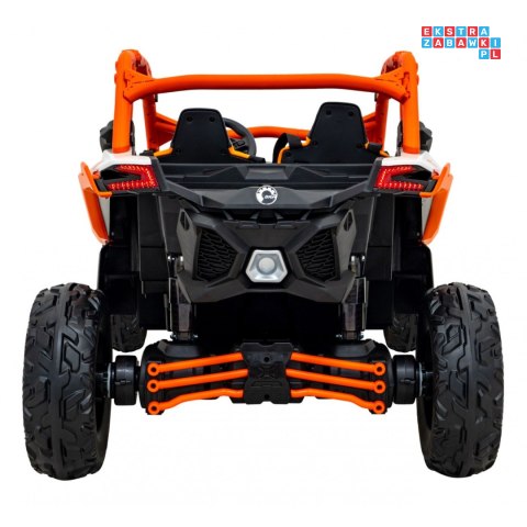 [DK-CA001] Buggy Maverick Turbo RR dwuosobowy 4x200W 24V/14Ah koła EVA, ekoskóra, LED - pomarańczowy