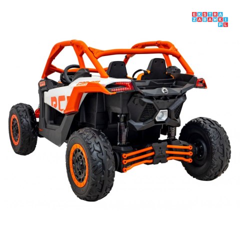[DK-CA001] Buggy Maverick Turbo RR dwuosobowy 4x200W 24V/14Ah koła EVA, ekoskóra, LED - pomarańczowy