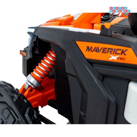 [DK-CA001] Buggy Maverick Turbo RR dwuosobowy 4x200W 24V/14Ah koła EVA, ekoskóra, LED - pomarańczowy