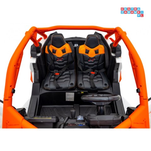 [DK-CA001] Buggy Maverick Turbo RR dwuosobowy 4x200W 24V/14Ah koła EVA, ekoskóra, LED - pomarańczowy