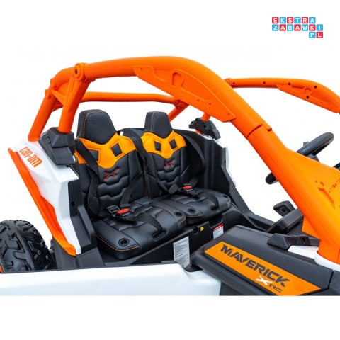[DK-CA001] Buggy Maverick Turbo RR dwuosobowy 4x200W 24V/14Ah koła EVA, ekoskóra, LED - pomarańczowy
