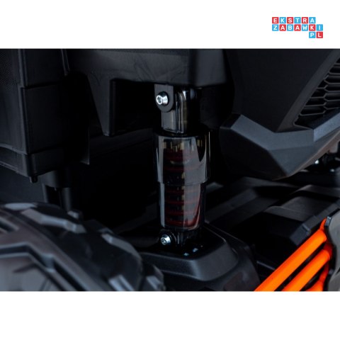 [DK-CA001] Buggy Maverick Turbo RR dwuosobowy 4x200W 24V/14Ah koła EVA, ekoskóra, LED - pomarańczowy