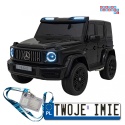 [DK-G63] Mercedes Benz G63 AMG XXL 4x200W 24V/7Ah koła EVA, LED, ekoskóra - czarny