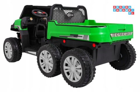 [PA.A730-2.ZIE] Farmer truck dwuosobowy na akumulator 4x35W 12V/14Ah - zielony