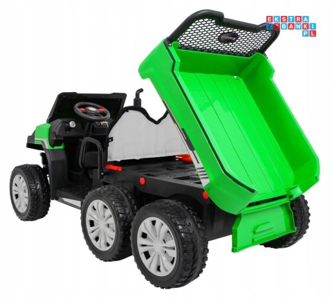 [PA.A730-2.ZIE] Farmer truck dwuosobowy na akumulator 4x35W 12V/14Ah - zielony