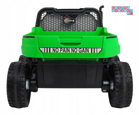 [PA.A730-2.ZIE] Farmer truck dwuosobowy na akumulator 4x35W 12V/14Ah - zielony