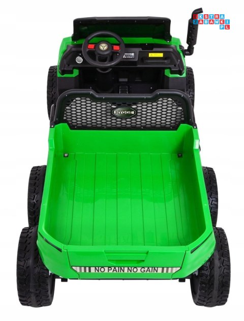 [PA.A730-2.ZIE] Farmer truck dwuosobowy na akumulator 4x35W 12V/14Ah - zielony