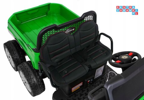 [PA.A730-2.ZIE] Farmer truck dwuosobowy na akumulator 4x35W 12V/14Ah - zielony