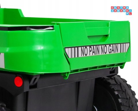 [PA.A730-2.ZIE] Farmer truck dwuosobowy na akumulator 4x35W 12V/14Ah - zielony